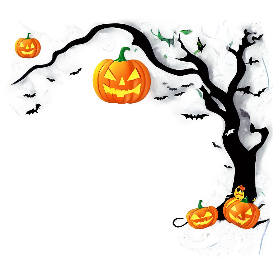 Halloween Border For Greeting Cards Png 9