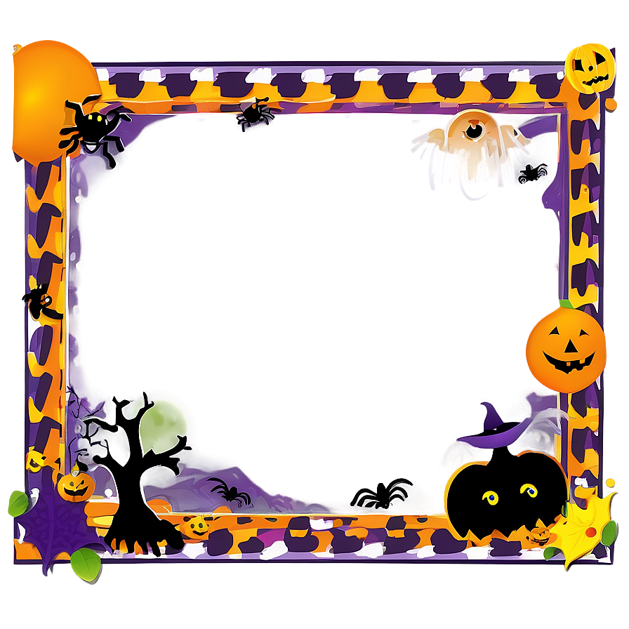 Halloween Border For Kids Png 14