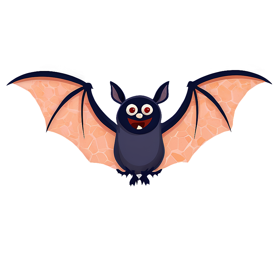 Halloween Cartoon Bats Flock Png 06252024