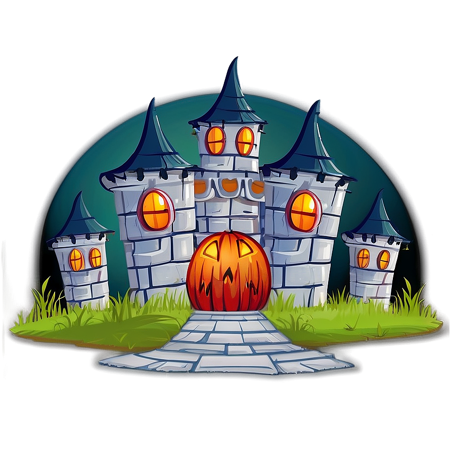 Halloween Cartoon Vampire Castle Png Ggt60