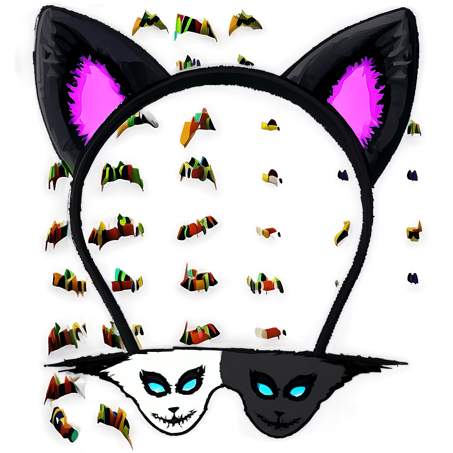 Halloween Cat Ears Png 05042024