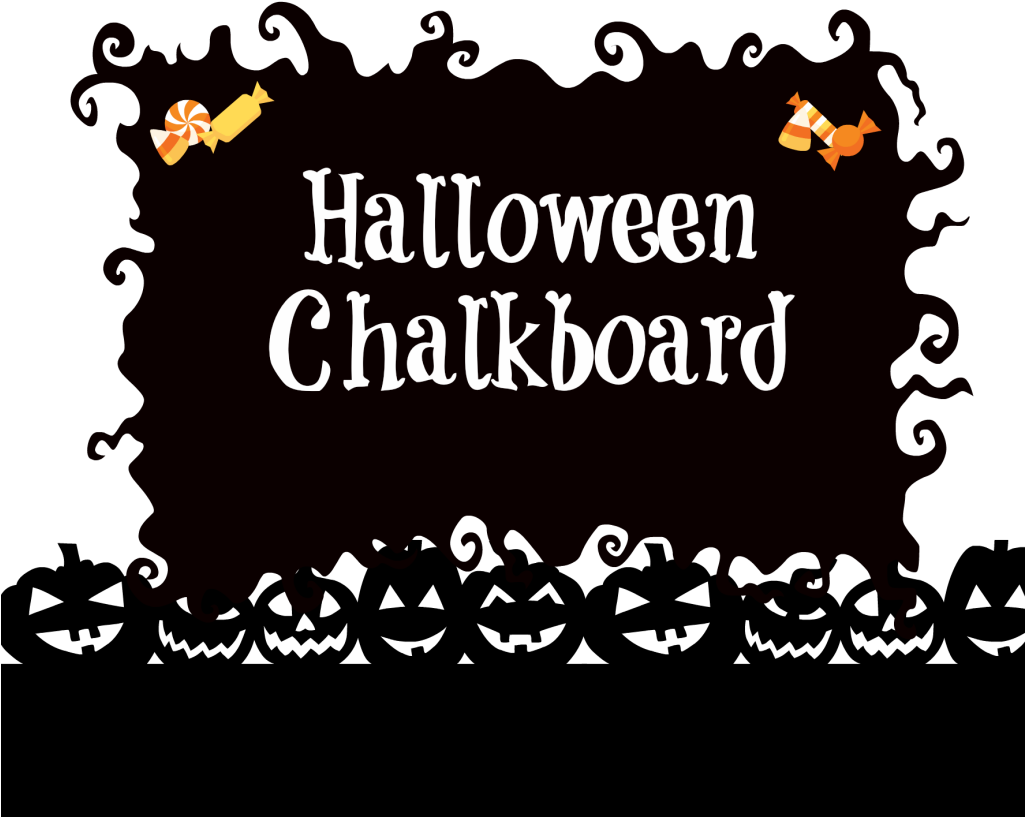 Halloween Chalkboard Design