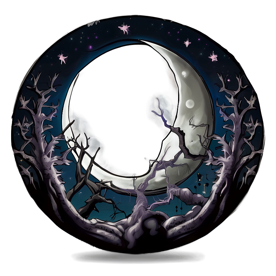 Halloween Crescent Moon Png 36