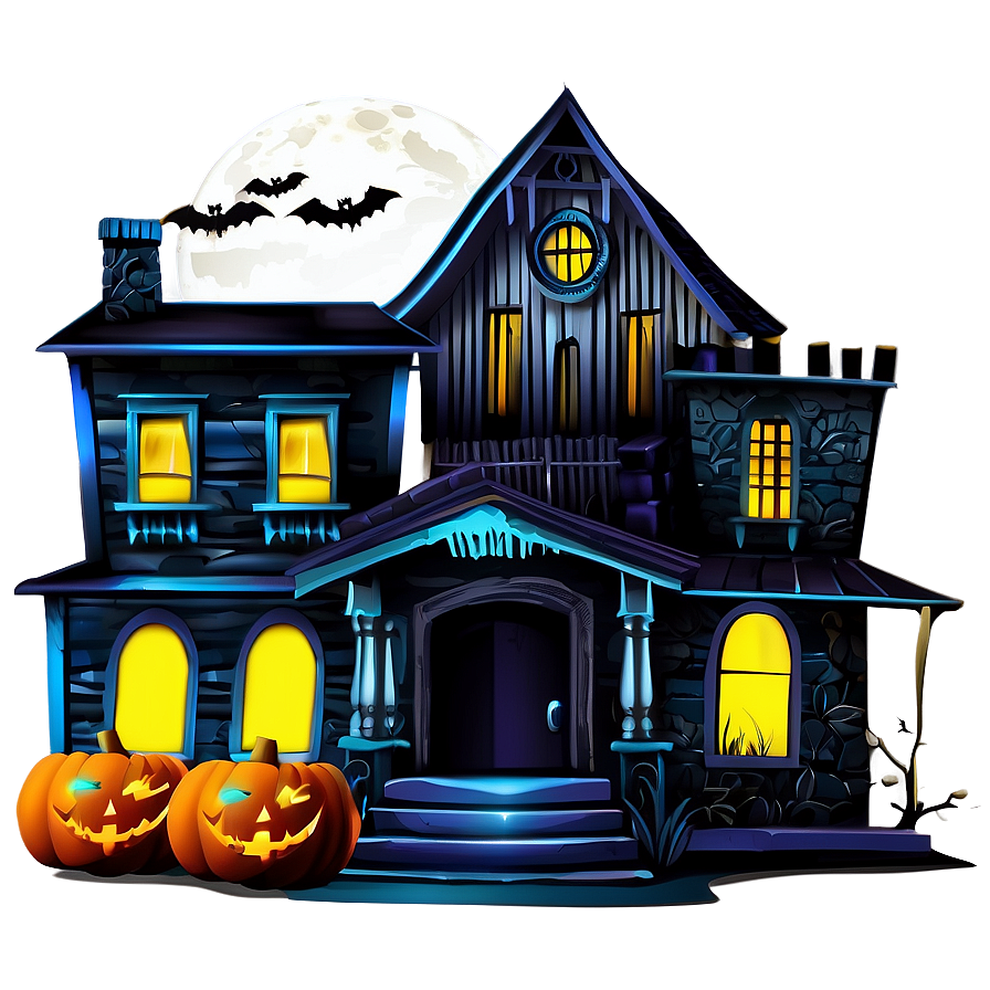 Halloween Haunted House Png Mol75