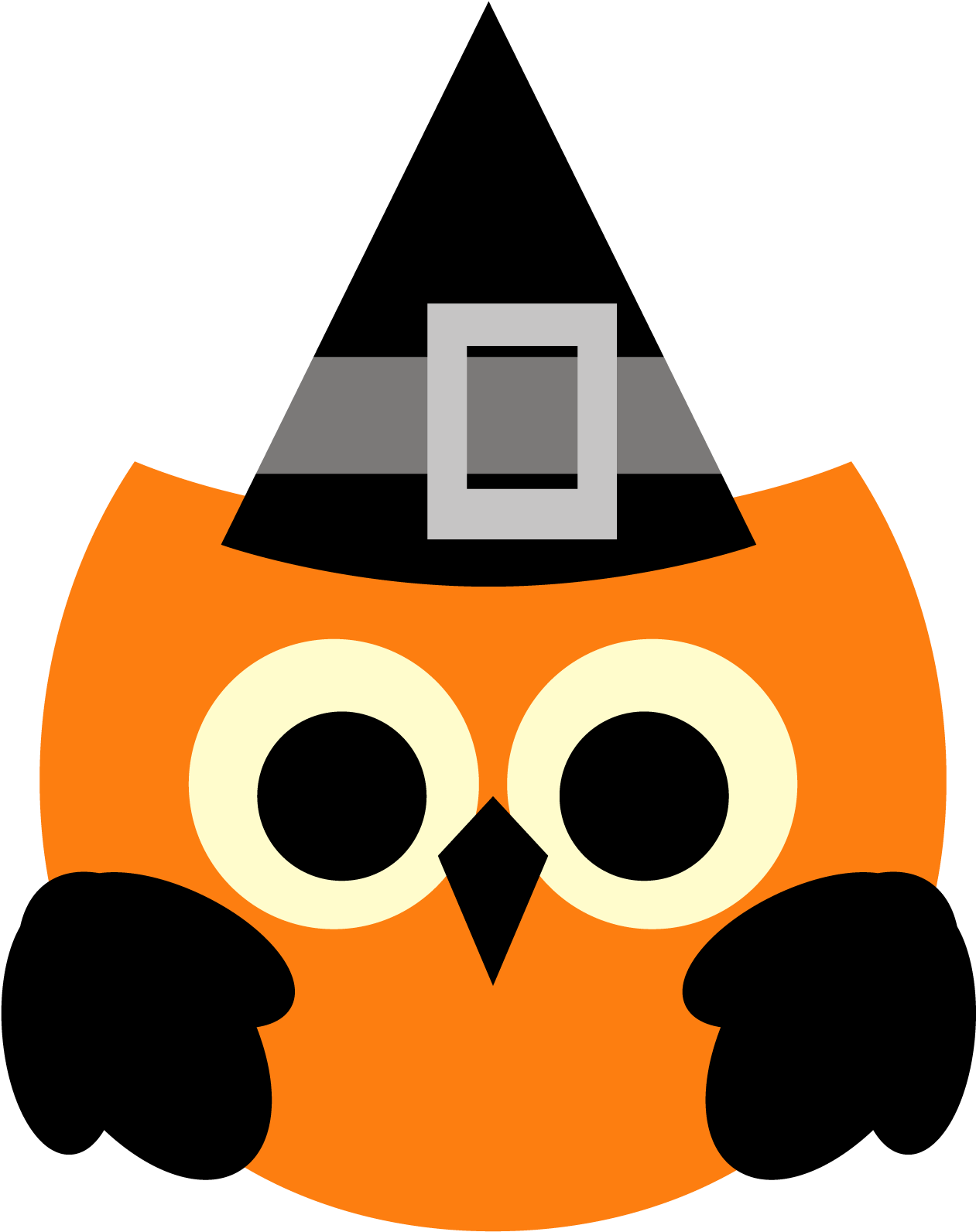 Halloween Owlin Witch Hat
