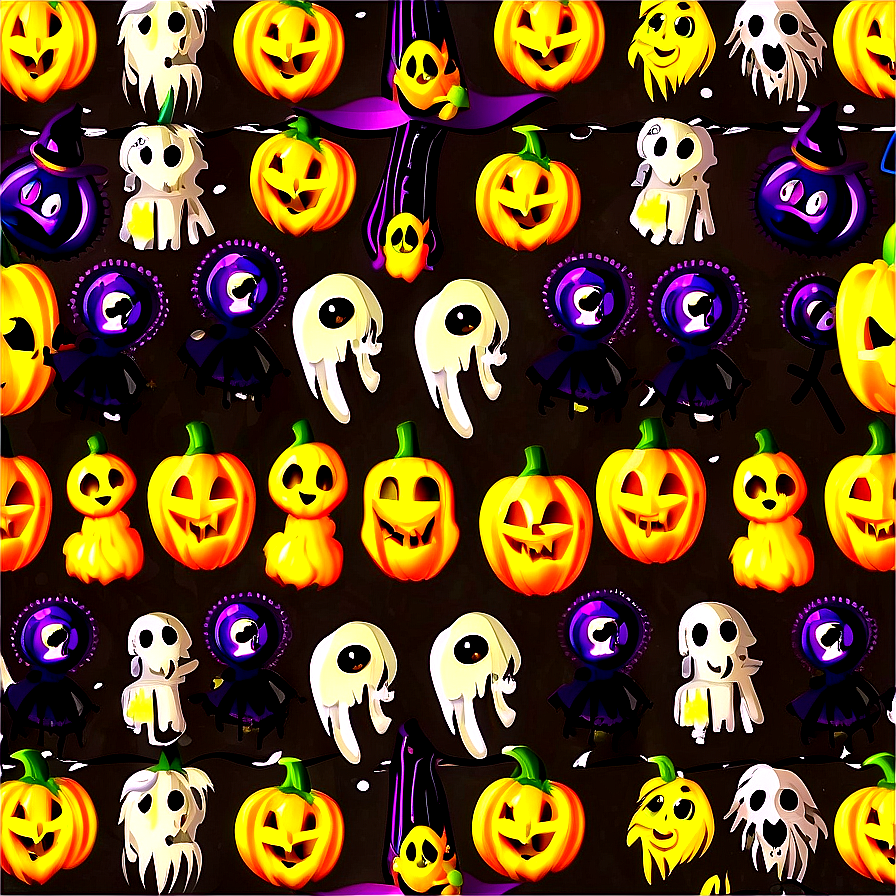 Halloween Pattern Design Png Qck