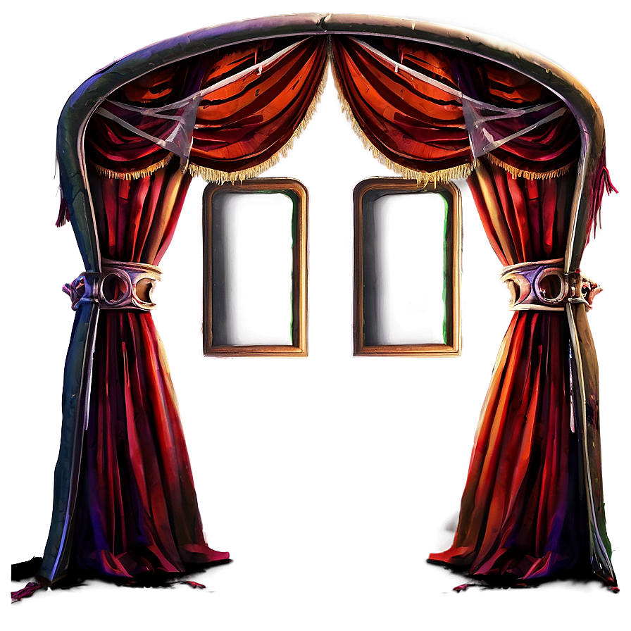 Halloween Theme Curtain Png Wyi