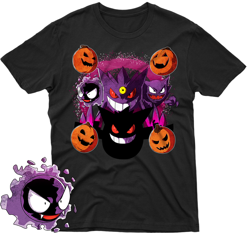 Halloween Themed Pokemon Tshirt Design