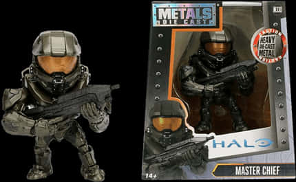 Halo Master Chief Die Cast Figure Packaging