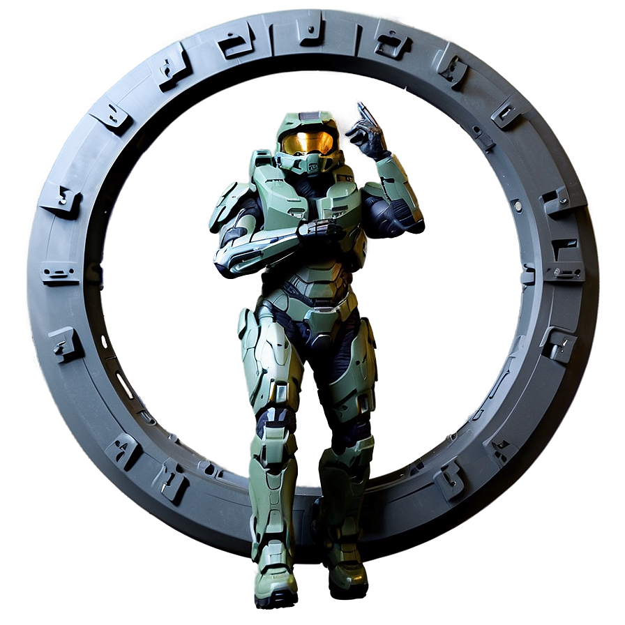 Halo Master Chief Victory Pose Png 31