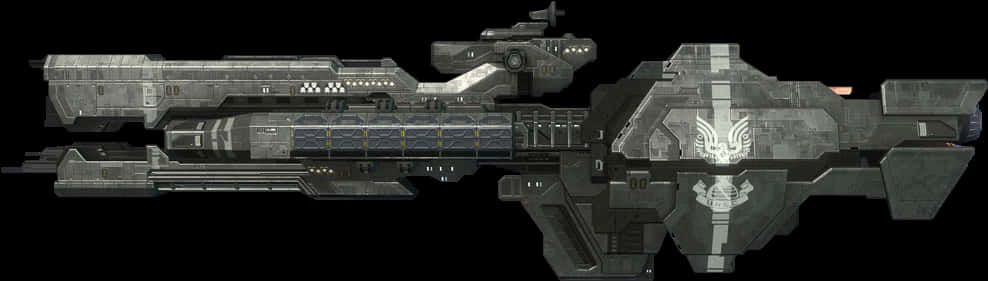 Halo U N S C Frigate Side View