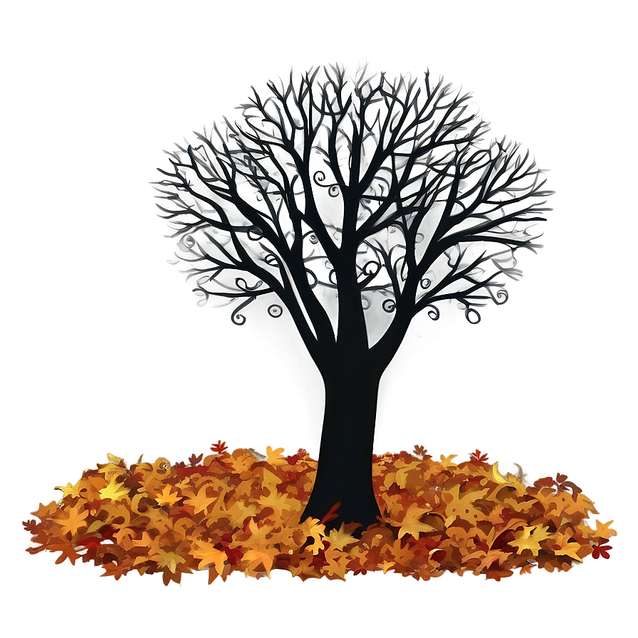 Hand Drawn Autumn Tree Png 06122024