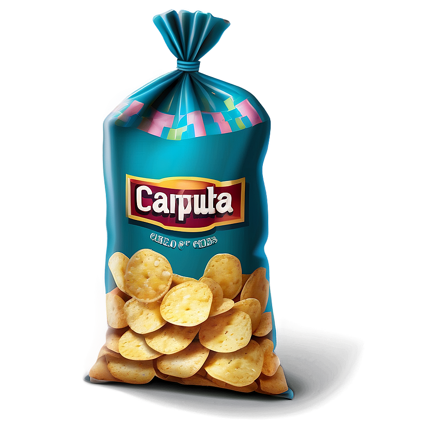 Hand Drawn Bag Of Chips Png 10