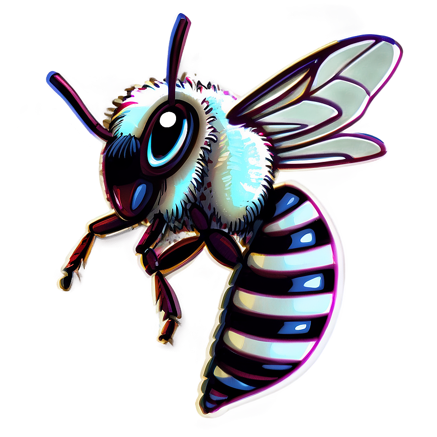 Hand-drawn Bee Png Wge