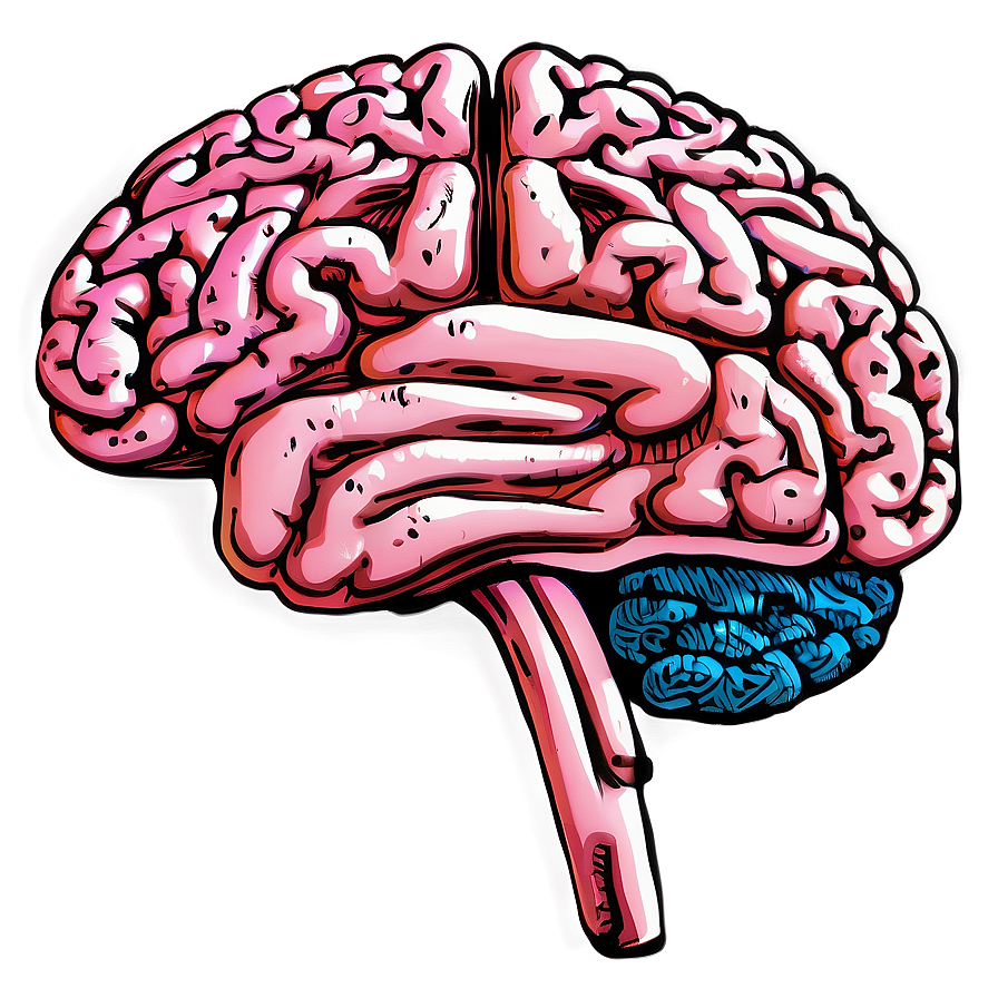 Hand-drawn Brain Sketch Png 58