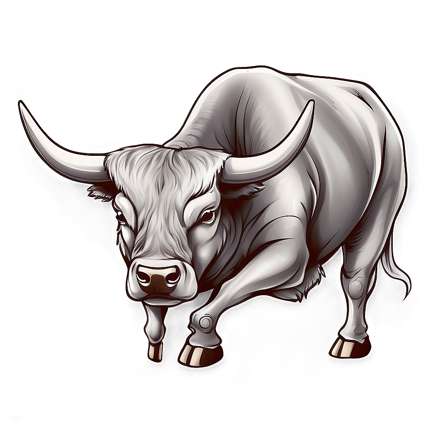 Hand Drawn Bull Sketch Png Dcn