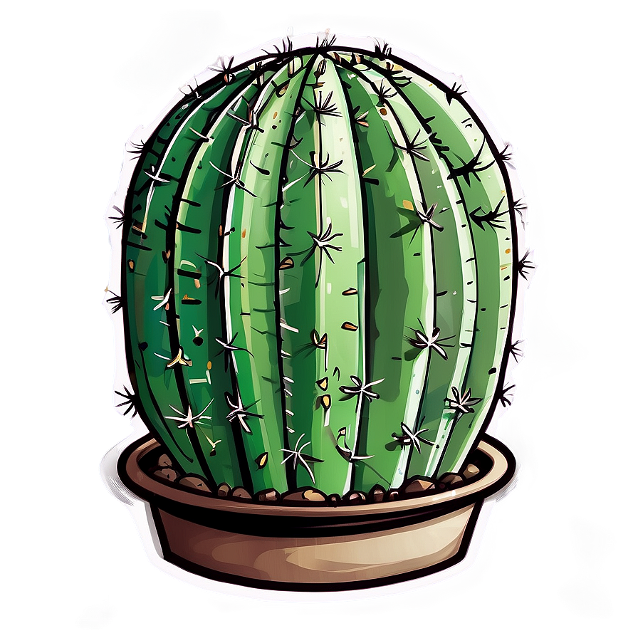 Hand Drawn Cactus Png Hsk29