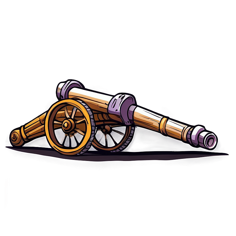 Hand-drawn Cannon Png 05242024