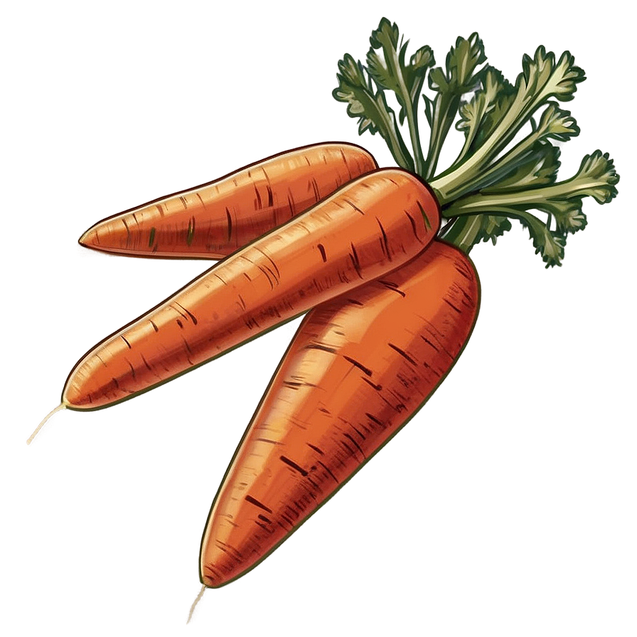 Hand Drawn Carrot Png Icj39