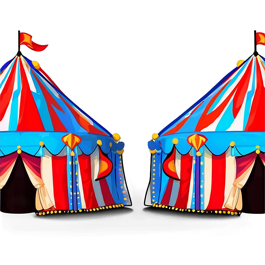 Hand-drawn Circus Tent Sketch Png 90