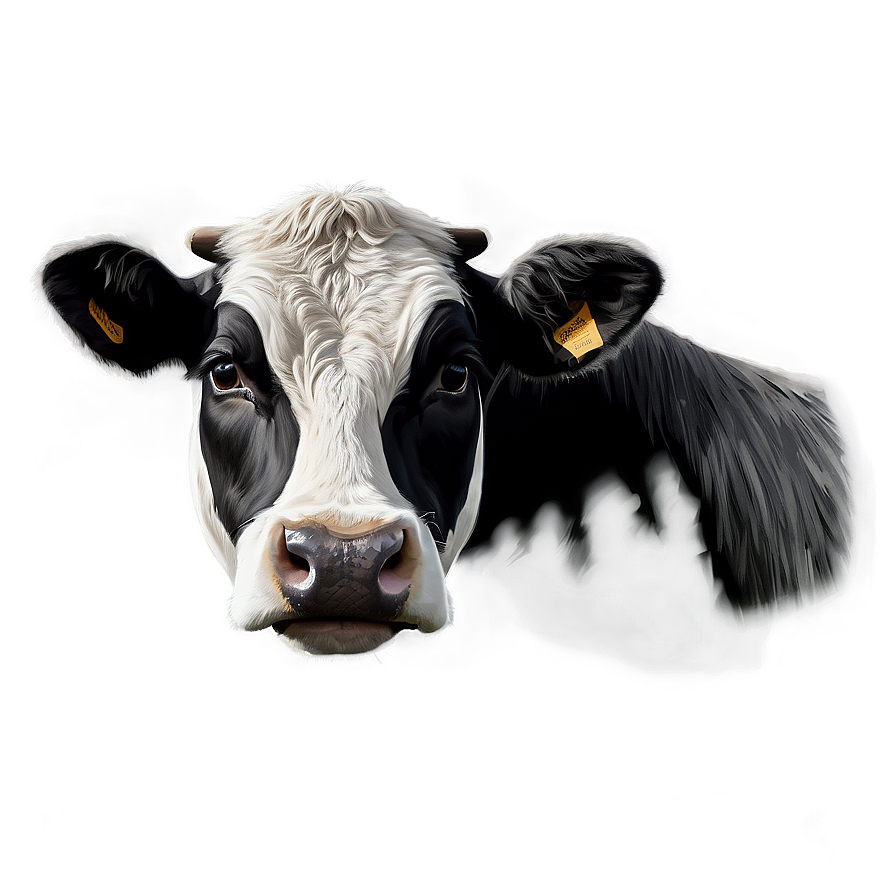 Hand Drawn Cow Face Png Fex