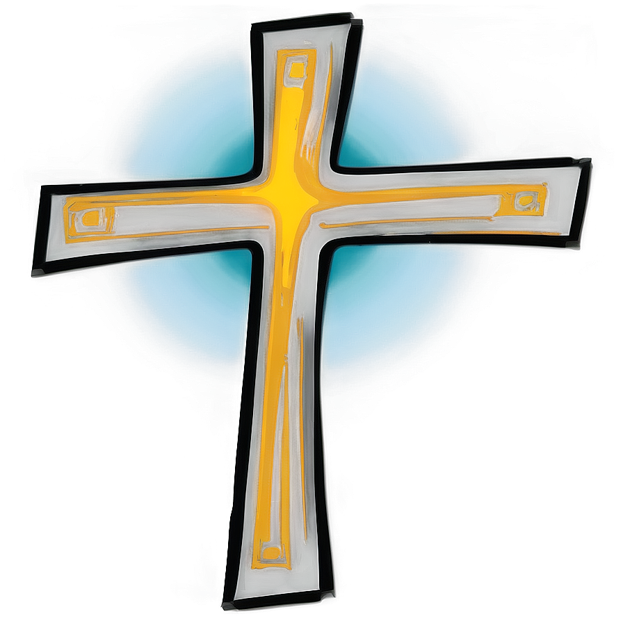 Hand-drawn Cross Outline Png Ejo56