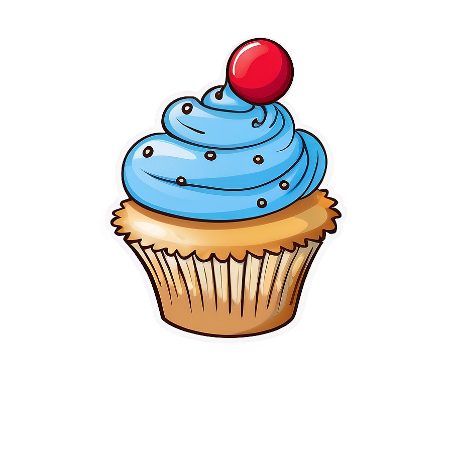 Hand Drawn Cupcake Png Oei55