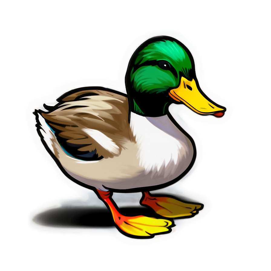 Hand Drawn Duck Sketch Png 05032024