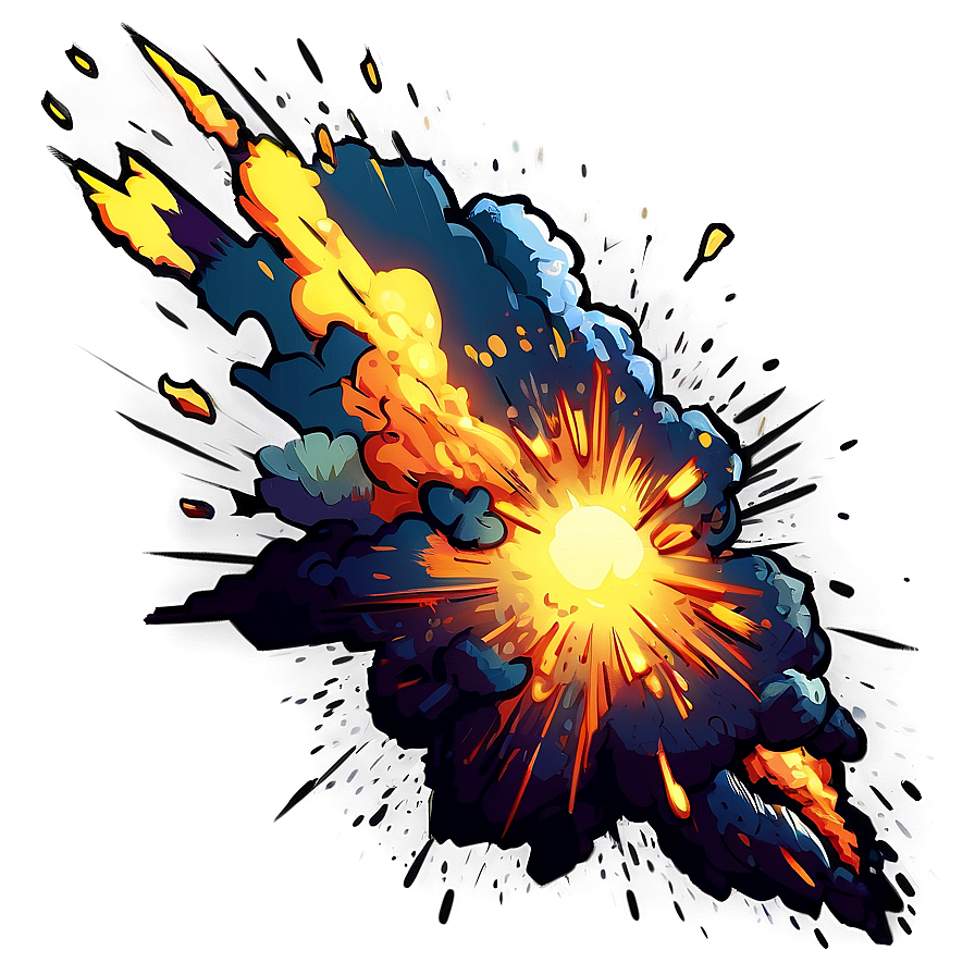 Hand-drawn Explosion Sketch Png 04302024