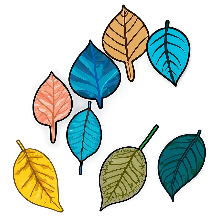 Hand Drawn Fallen Leaves Png Ext74