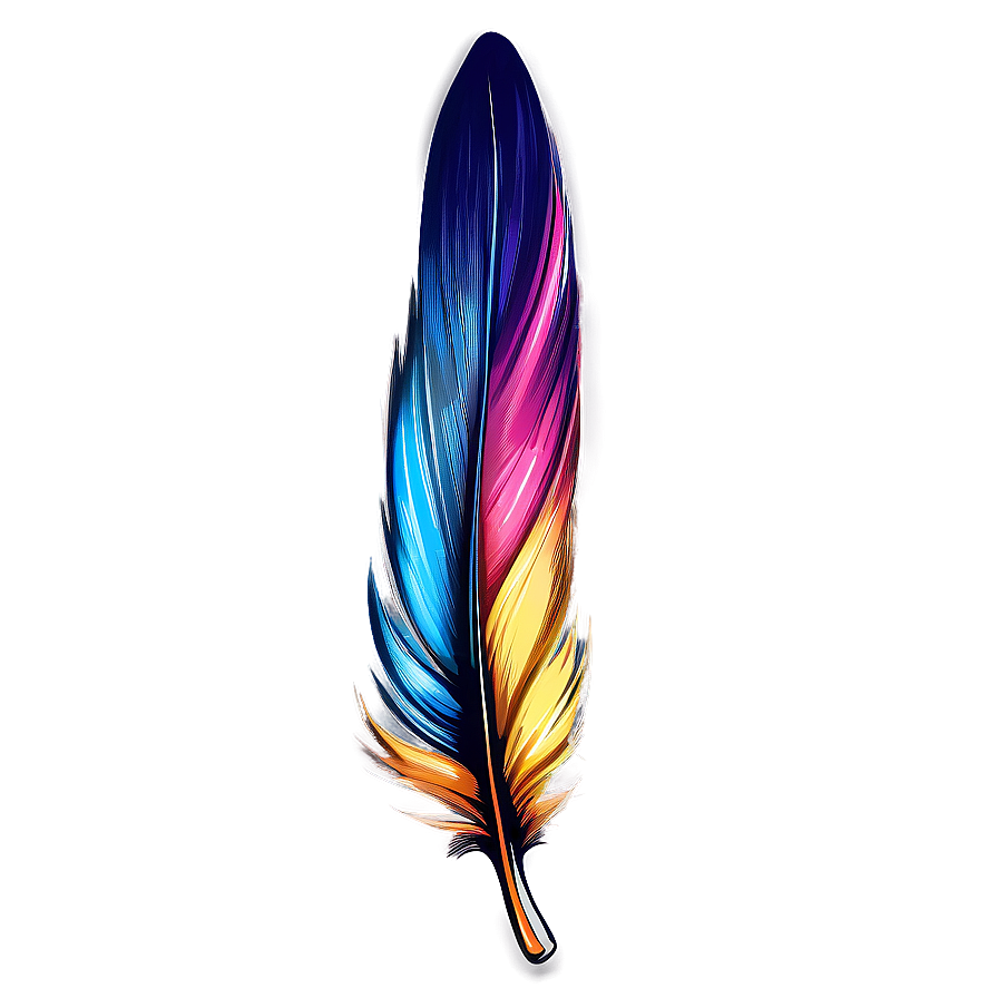 Hand-drawn Feather Sketch Png 47