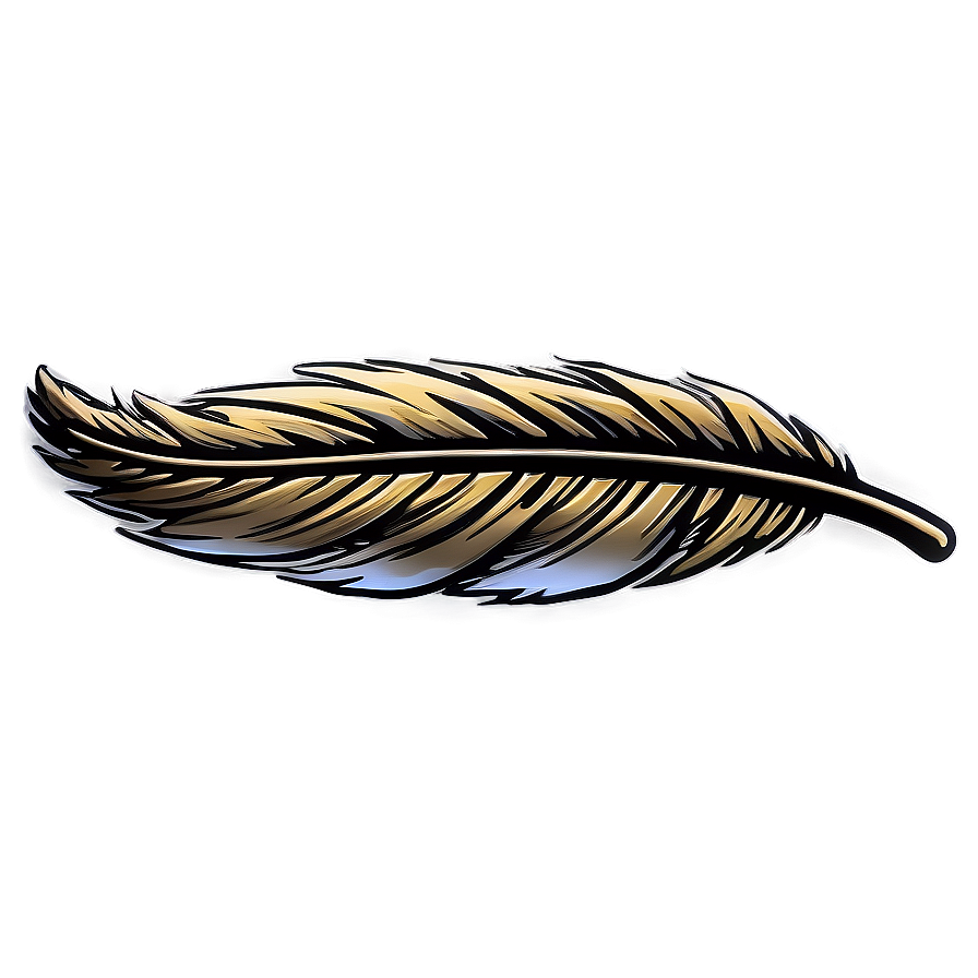 Hand-drawn Feather Sketch Png Yiy