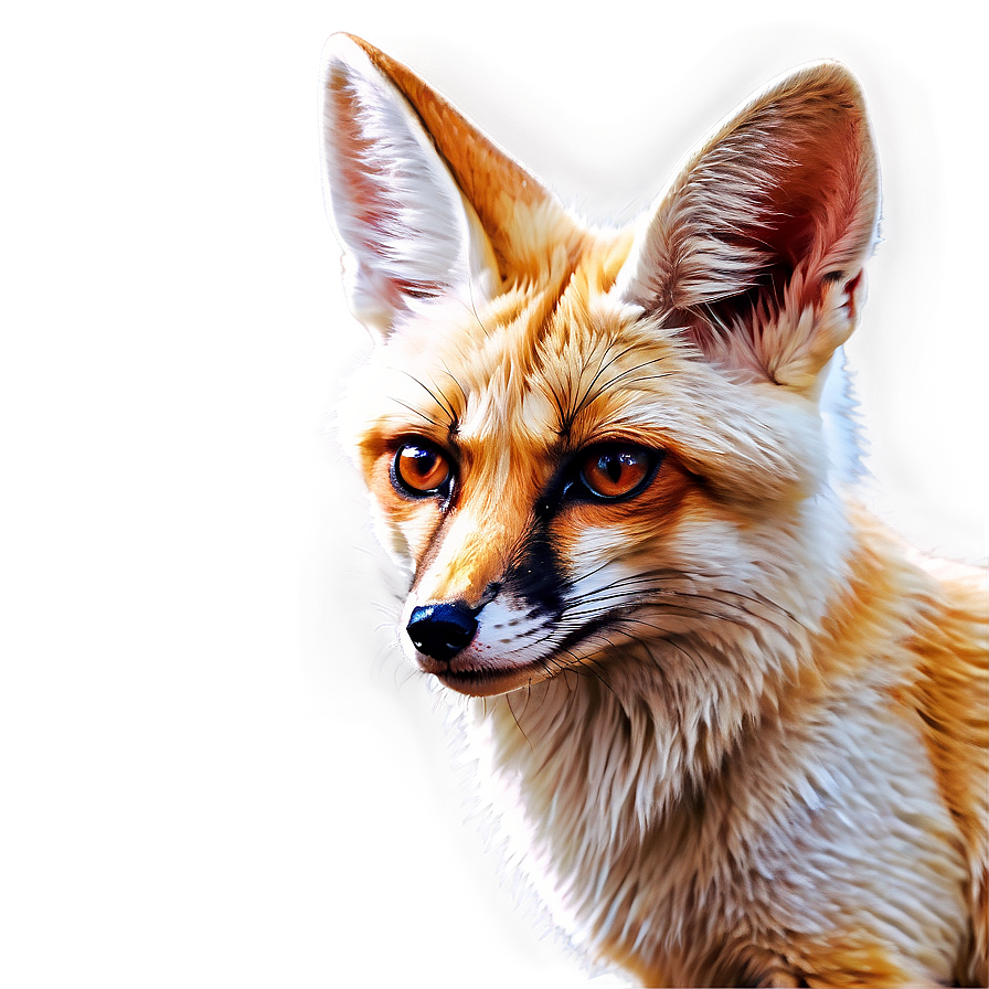 Hand-drawn Fennec Fox Portrait Png Syc20