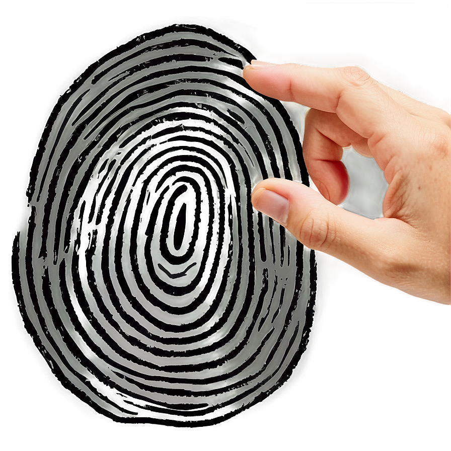 Hand-drawn Fingerprint Sketch Png Tbd