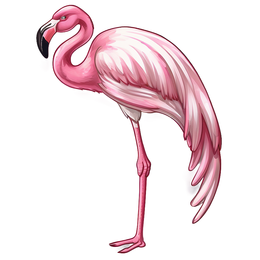 Hand Drawn Flamingo Sketch Png 05062024