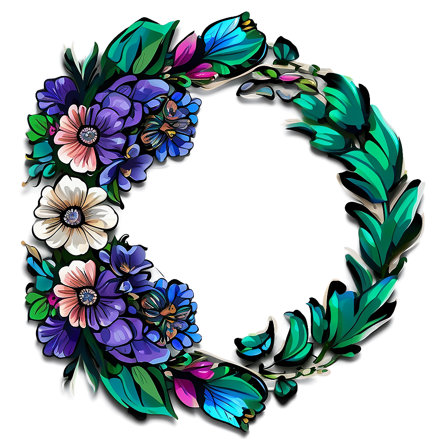 Hand Drawn Floral Elements Png Hxy91