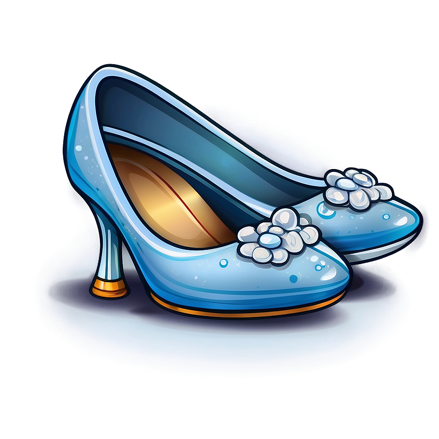 Hand-drawn Glass Slipper Sketch Png 06132024