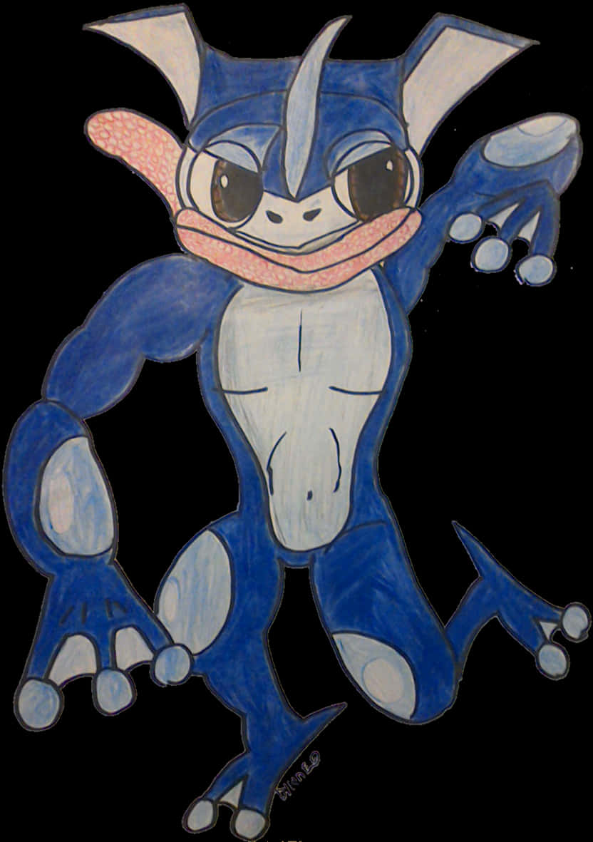 Hand Drawn Greninja Artwork