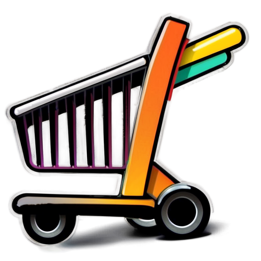 Hand Drawn Grocery Cart Png 06282024