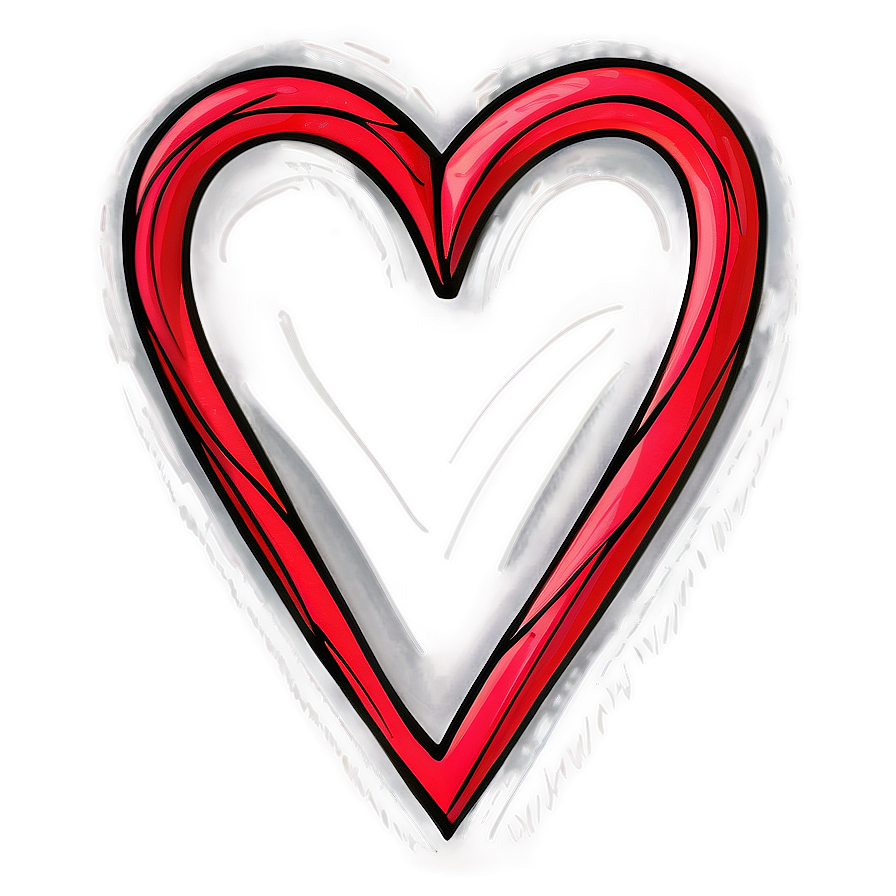 Hand-drawn Heart Frame Png 05252024