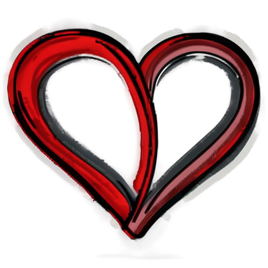 Hand Drawn Heart Png 06202024