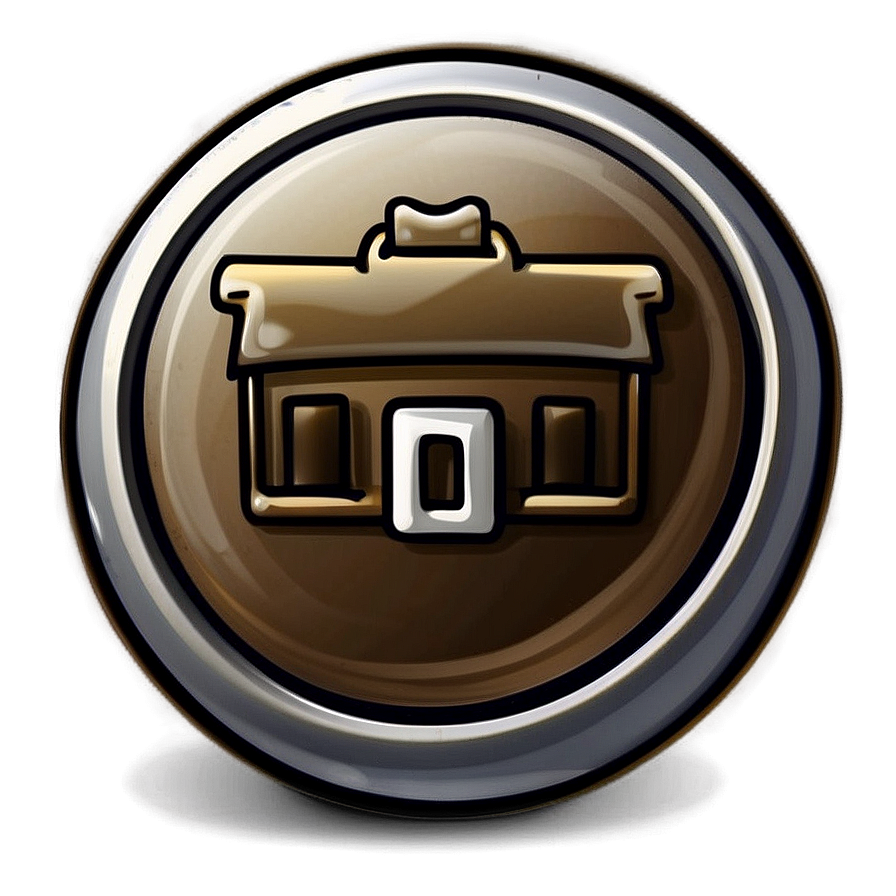 Hand-drawn Home Button Png Mcv39