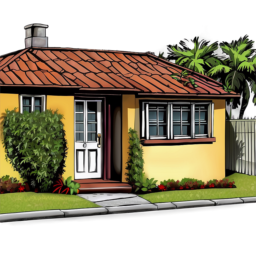 Hand-drawn Home Illustration Png 90