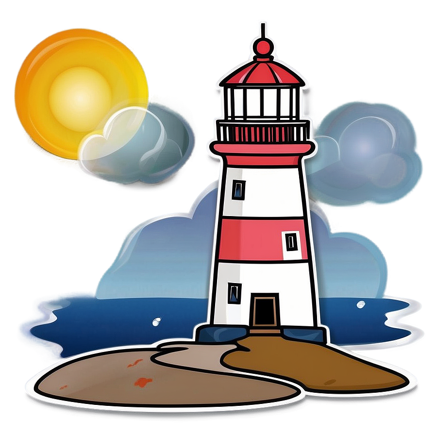 Hand-drawn Lighthouse Png 05242024