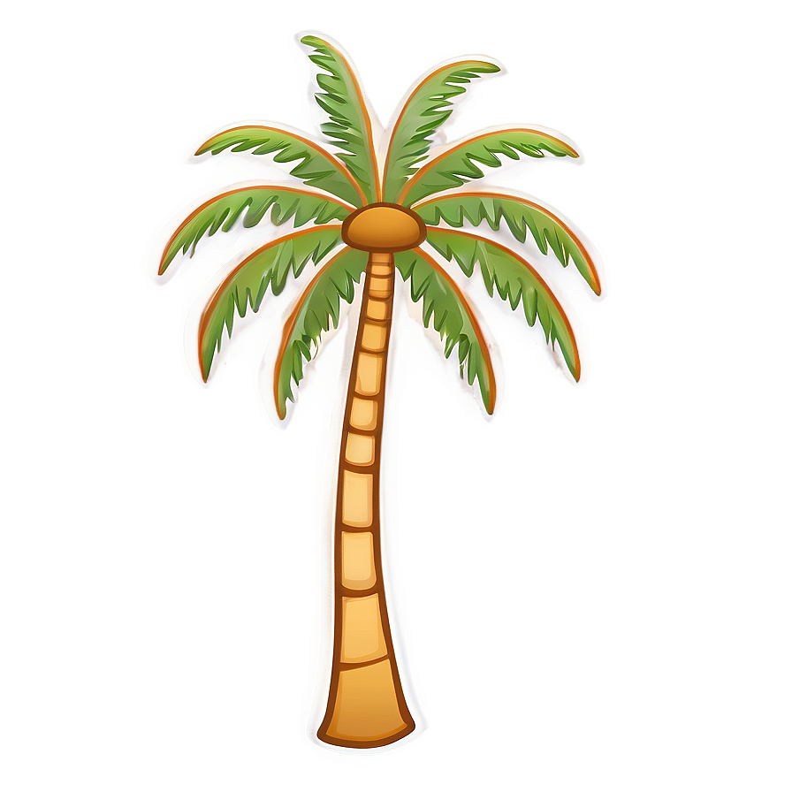 Hand Drawn Palm Tree Emoji Png 06272024