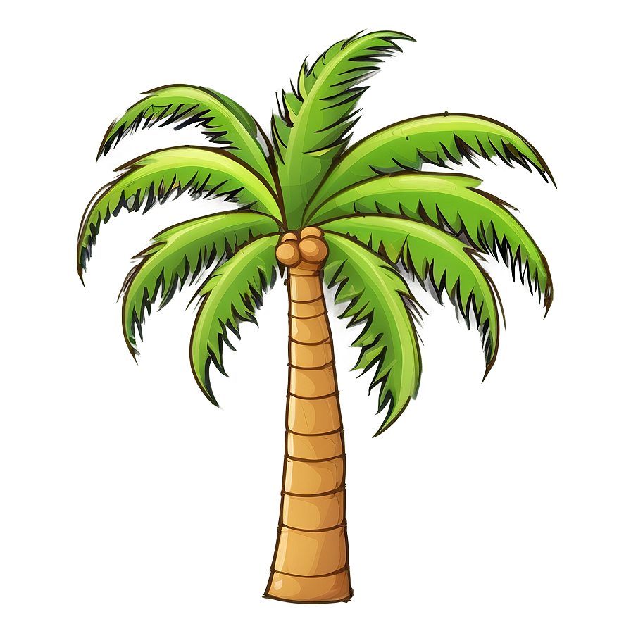 Hand Drawn Palm Tree Emoji Png 06272024