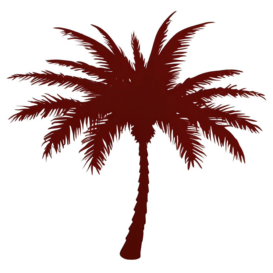 Hand Drawn Palm Tree Silhouette Png Bpc1