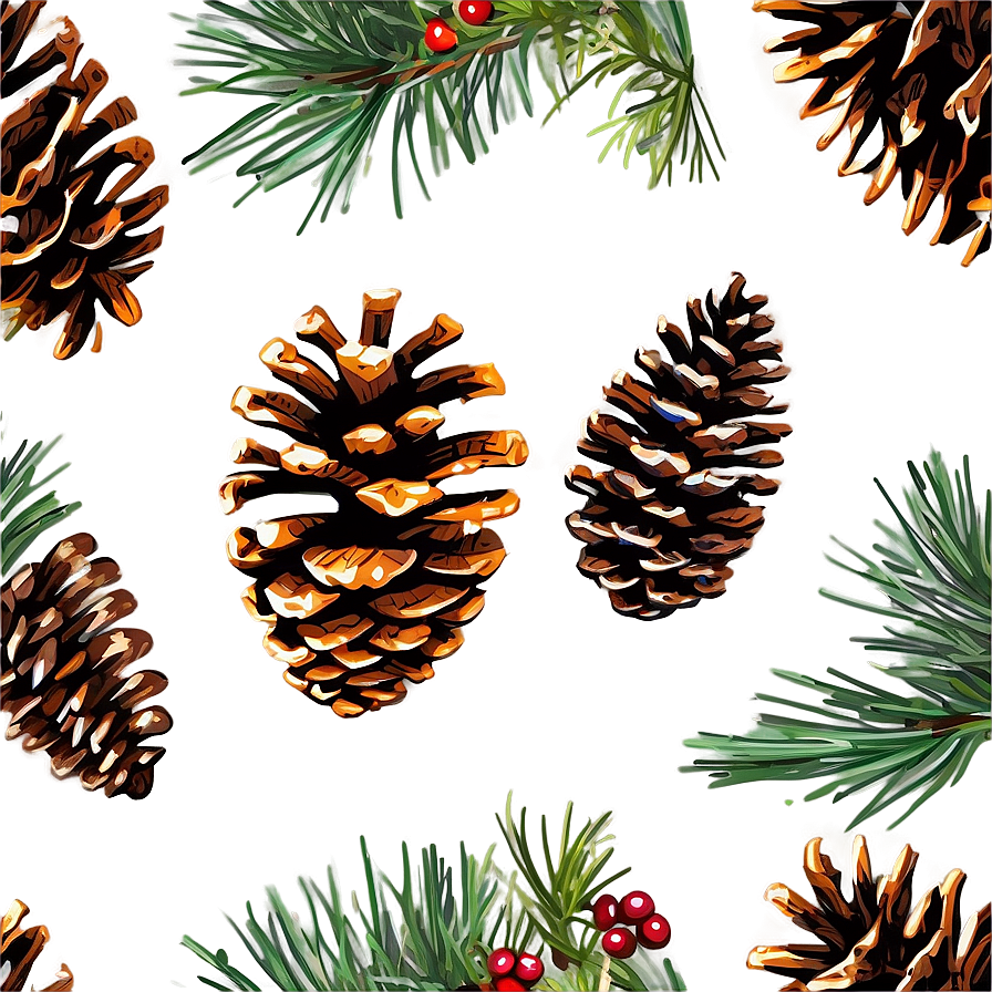 Hand Drawn Pine Cone Png Lph88