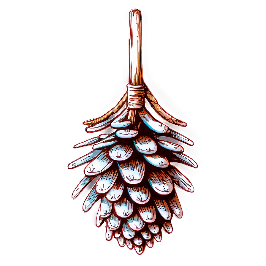 Hand-drawn Pinecone Sketch Png 25