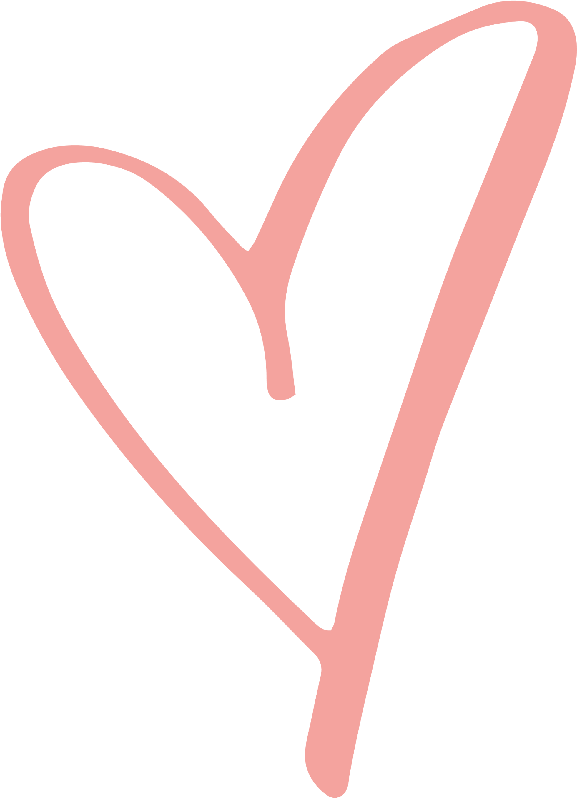 Hand Drawn Pink Heart Transparent Background